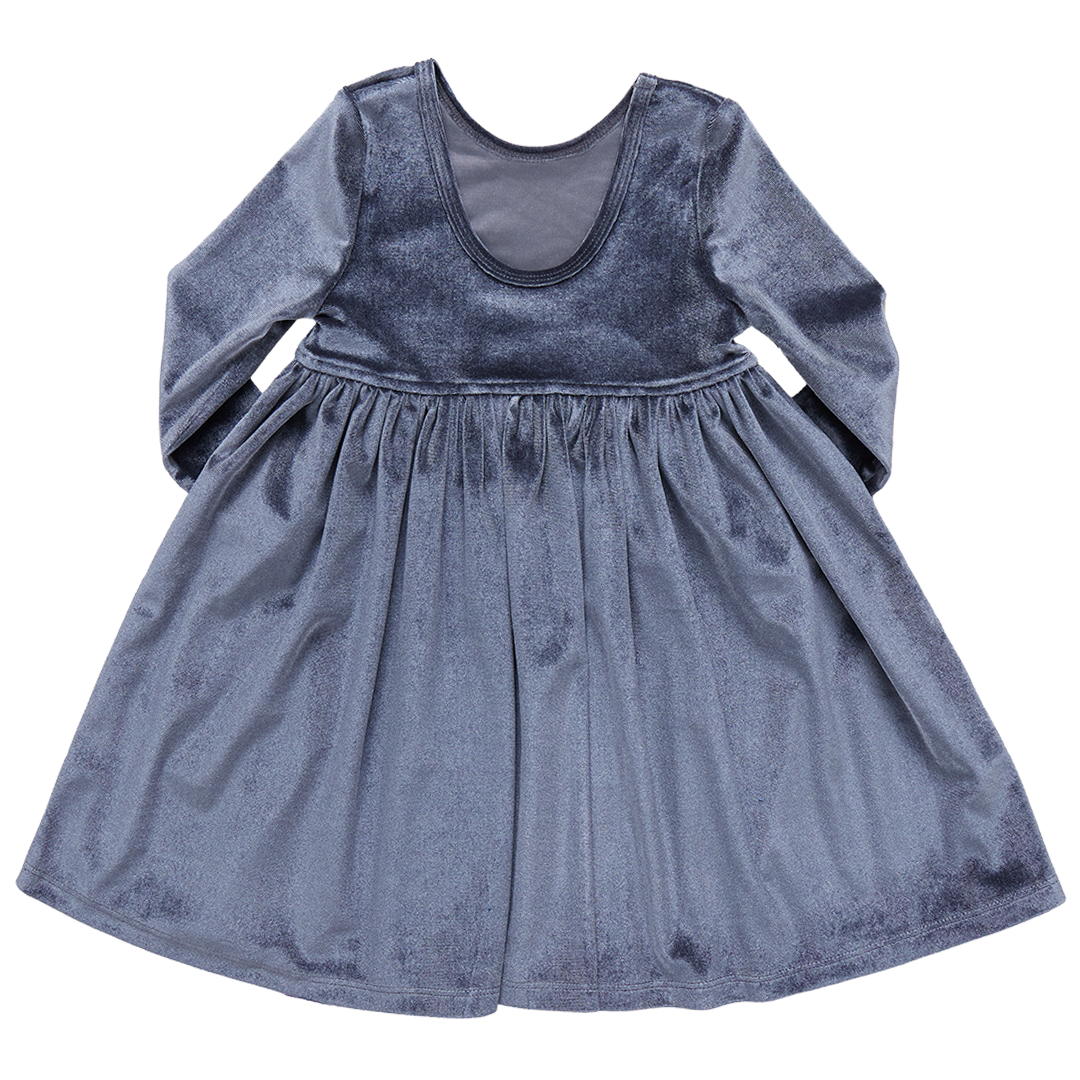 Pink Chicken Gray | Velour Steph Dress