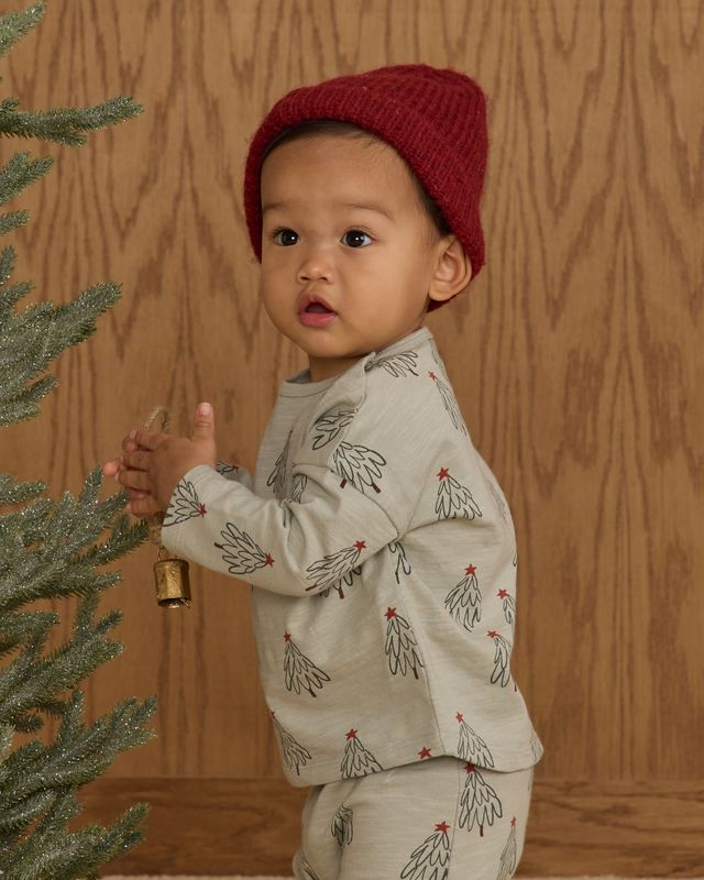 Rylee + Cru Pistachio Trees | Long Sleeve Tee + Pant Set