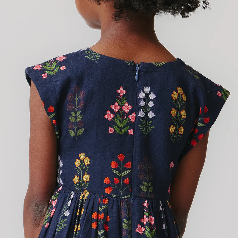 Pink Chicken Navy Field Floral | Peachy Dress