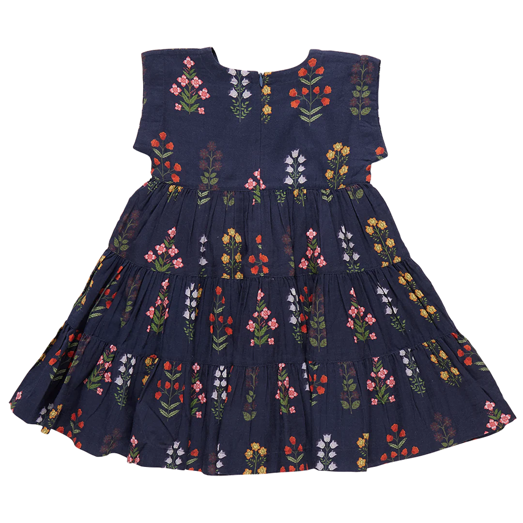 Pink Chicken Navy Field Floral | Peachy Dress