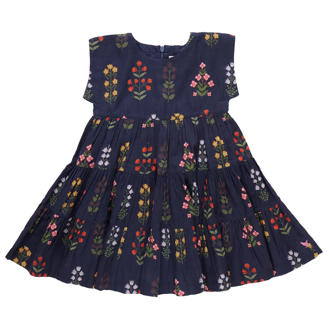 Pink Chicken Navy Field Floral | Peachy Dress