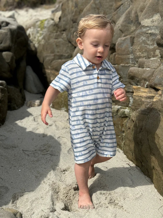 Me & Henry Sailboats | Drift Printed Romper