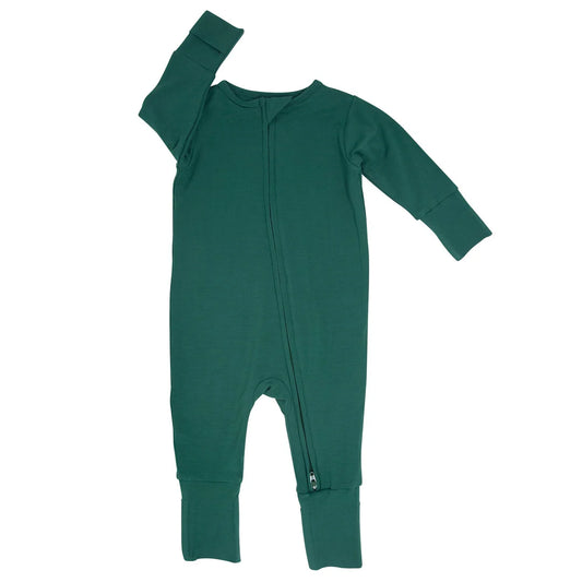 Sweet Bamboo Hunter Green | Convertible Romper