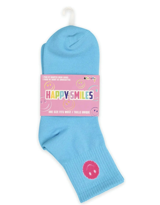 Iscream Happy Smiles | One Pair Quarter Crew Socks