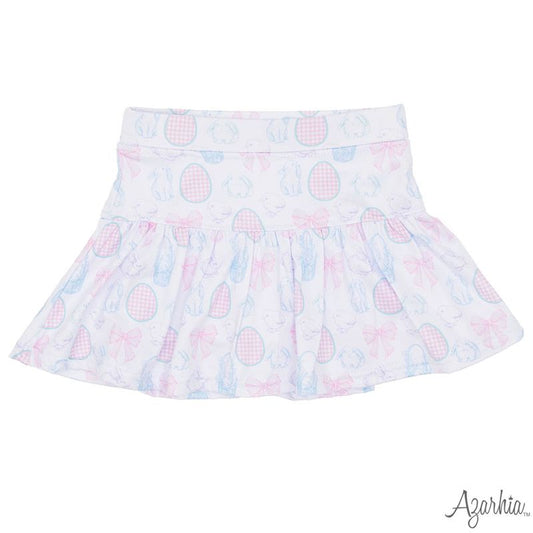 Azarhia Bows and Bunnies | Gathered Skort