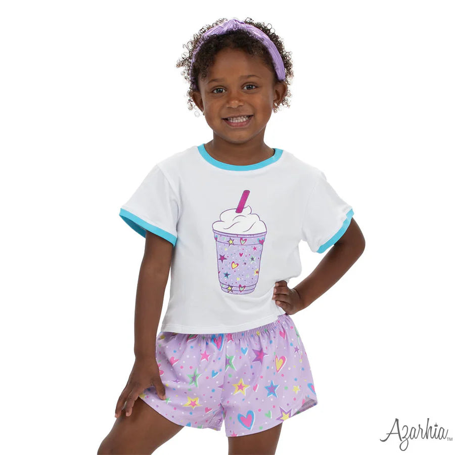 Azarhia Glitter Tie Dye | Frappe on Ringer Boxy Tee