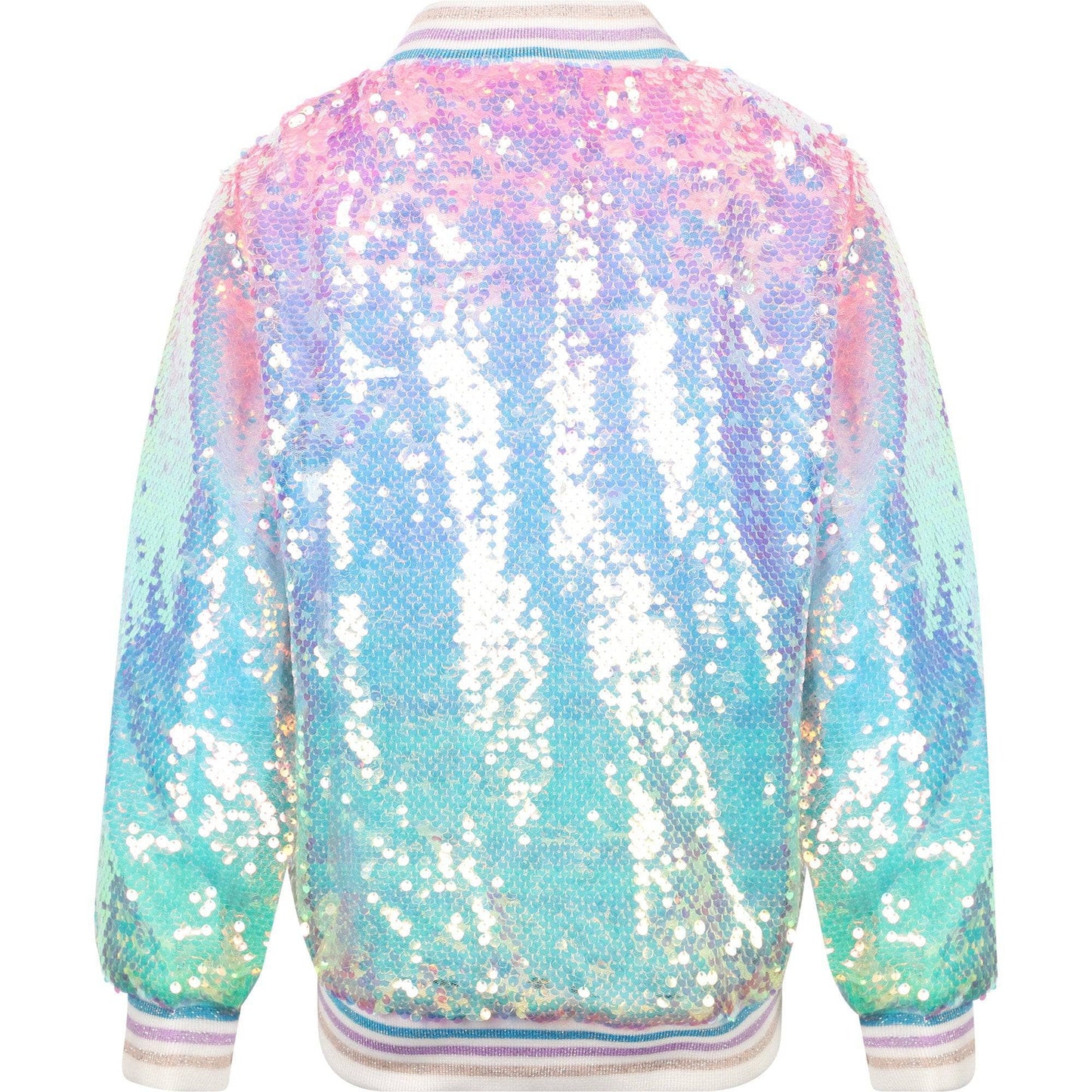 Lola & The Boys Icy Ombre | Sequin Jacket