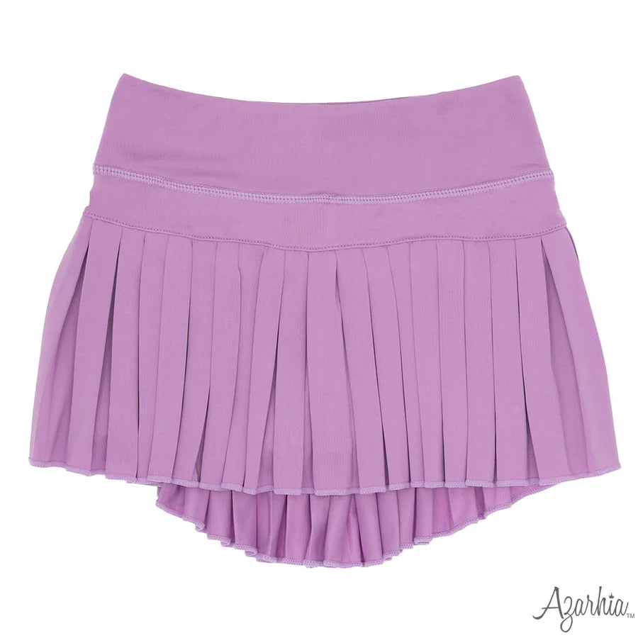Azarhia Lavender | Solid Mini Pleated Skort