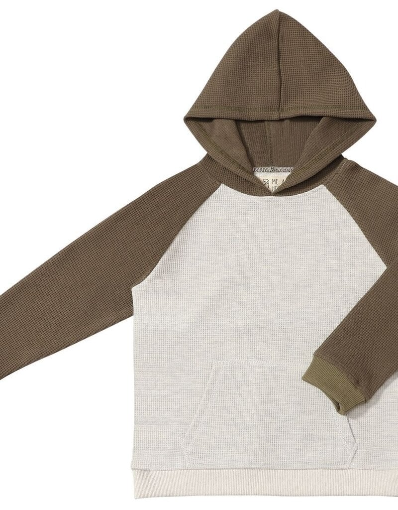Me & Henry Grey & Olive | James Hooded Top