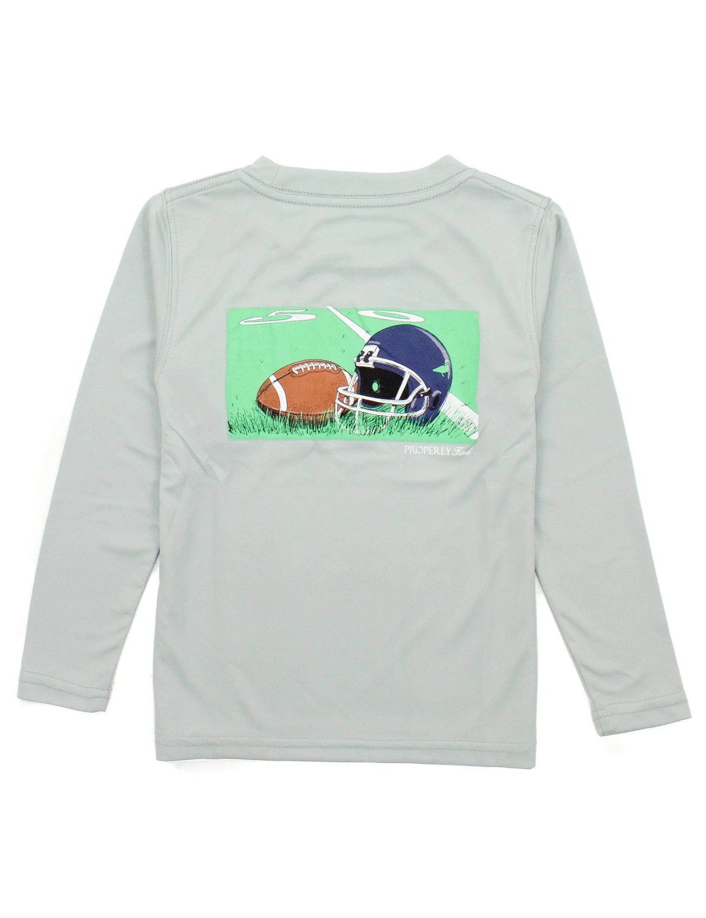 Properly Tied Chrome Grey | Gametime Long Sleeve Performance Tee