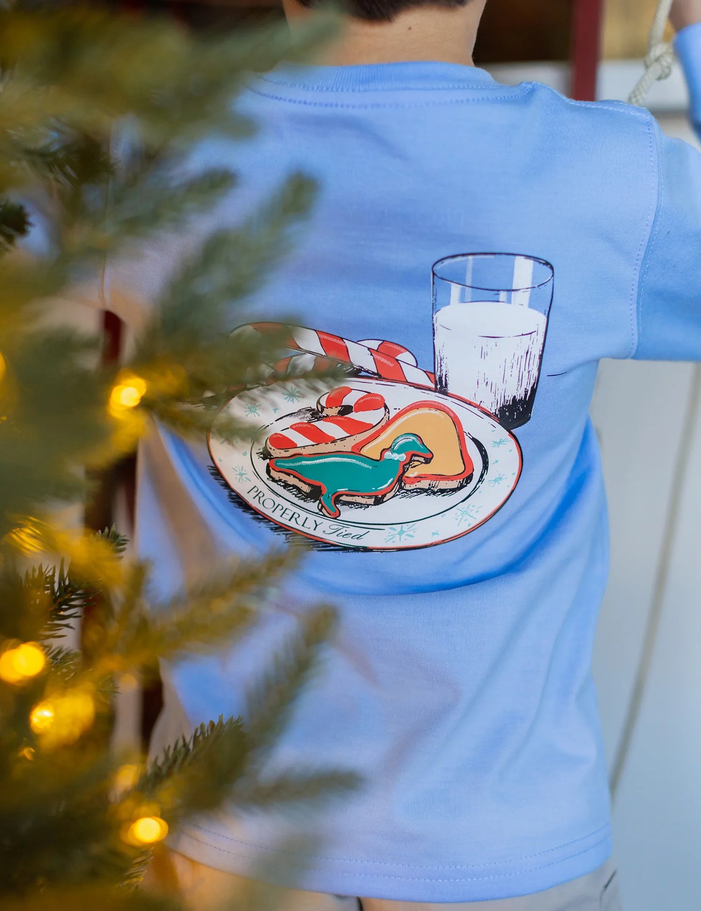Properly Tied Light Blue | Milk and Cookies Long Sleeve Tee