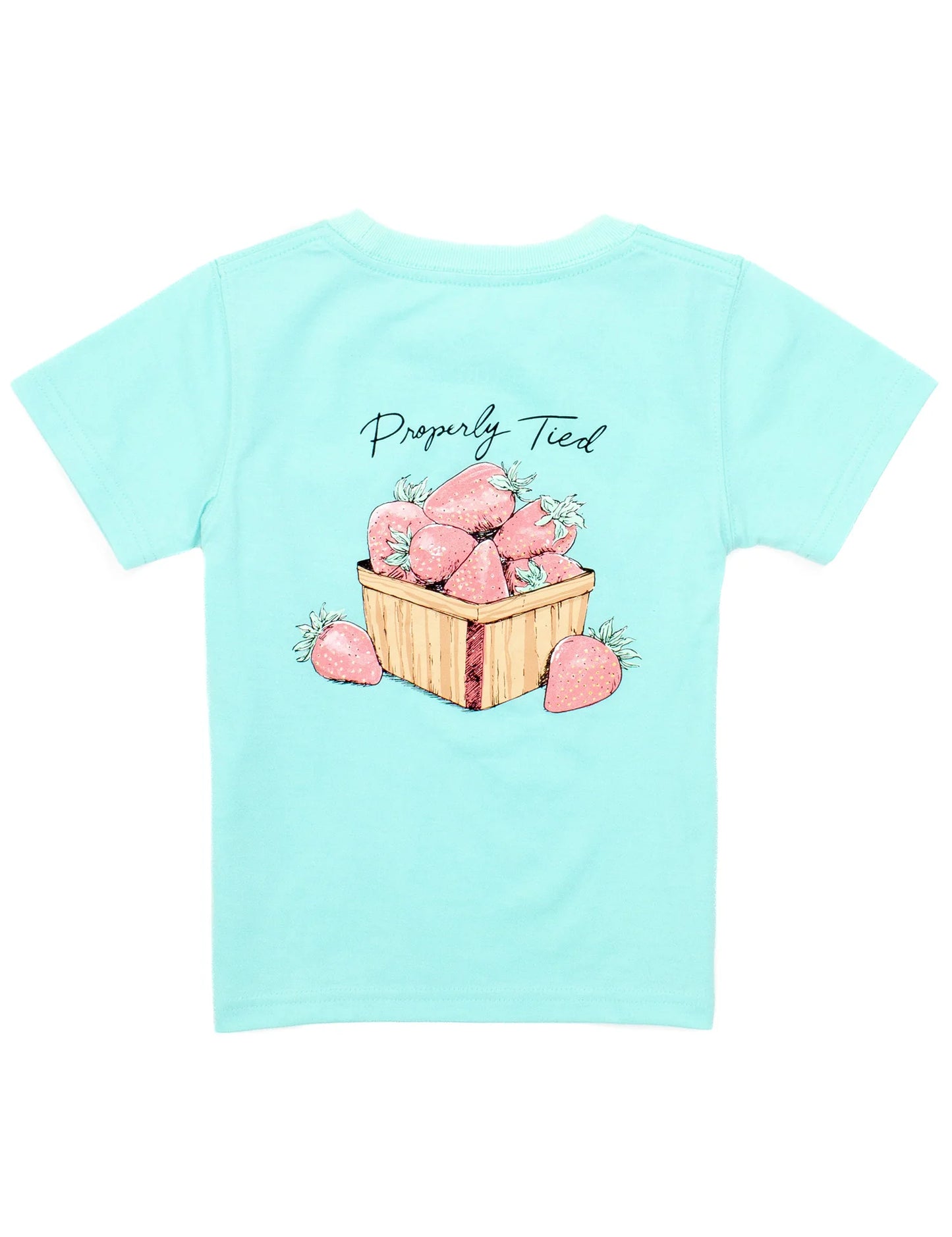 Properly Tied Seafoam | Strawberry Basket Short Sleeve Tee