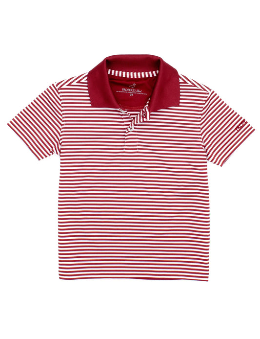 Properly Tied Red | Dallas Short Sleeve Collared Polo