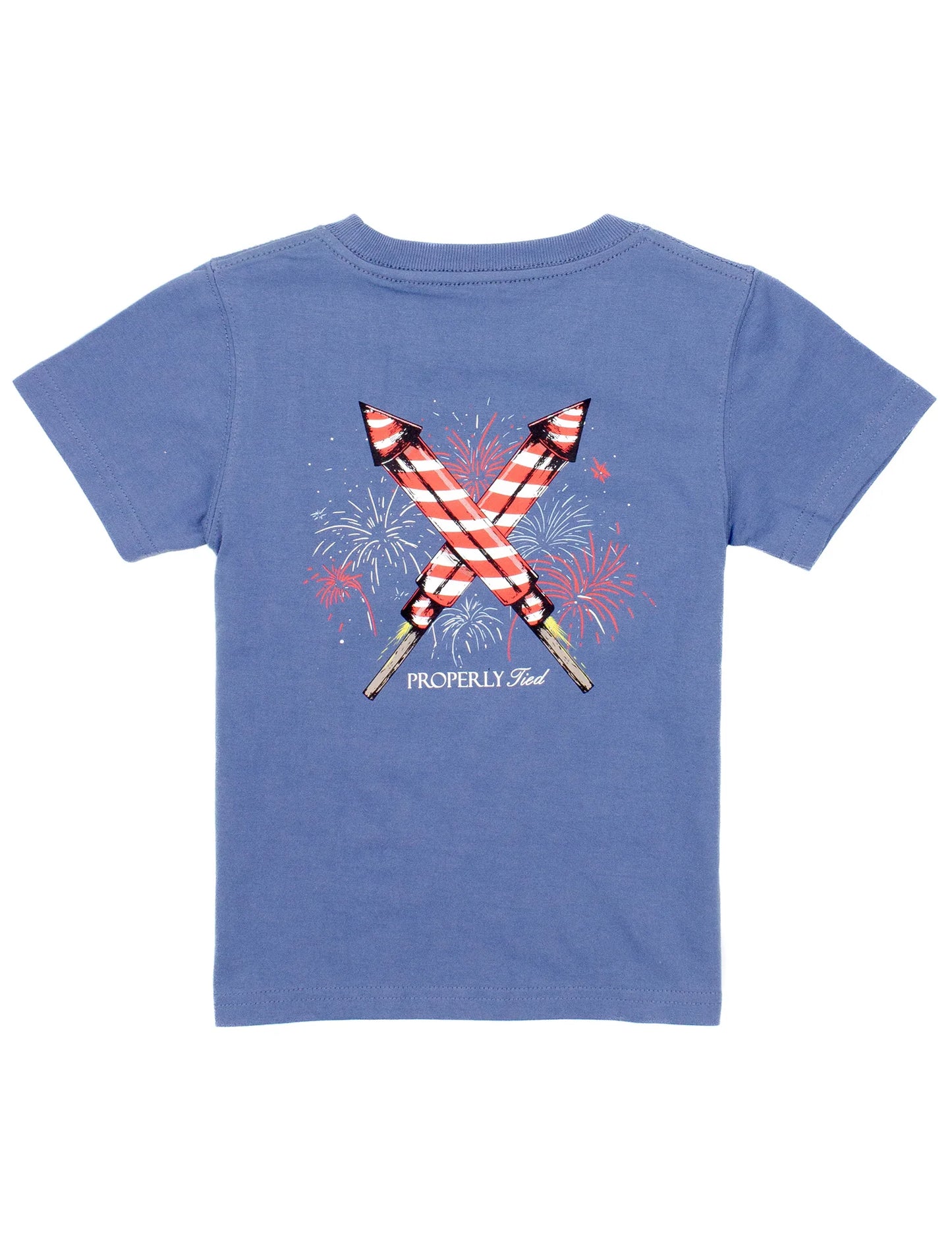 Properly Tied Space Blue Firecracker | Short Sleeve T-Shirt