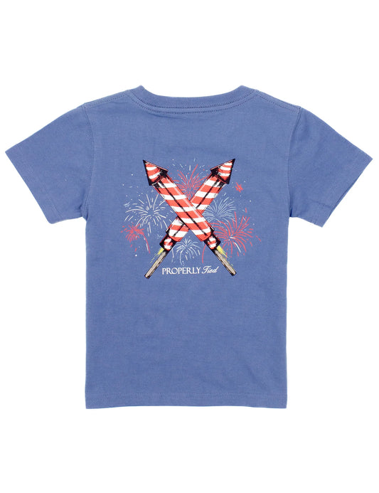 Properly Tied Space Blue Firecracker | Short Sleeve T-Shirt