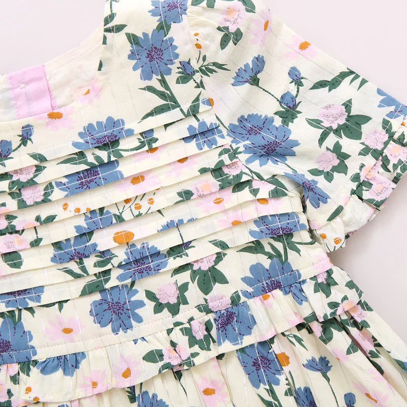 Pink Chicken Melon Daisy Floral | Raquel Dress