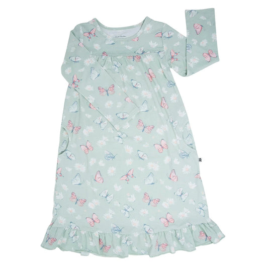 Sweet Bamboo Butterfly Daisy Mint | Summer Boho Dress