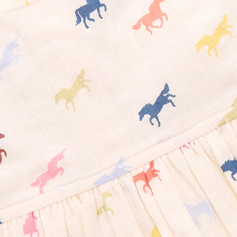 Pink Chicken Multi Tiny Horses | Charlie Dress