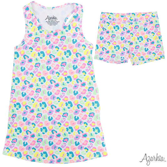 Azarhia Neon Leopard | Izzy Tennis Dress & Shorts