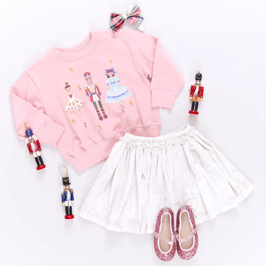 Pink Chicken Nutcracker | Girls Organic Pullover