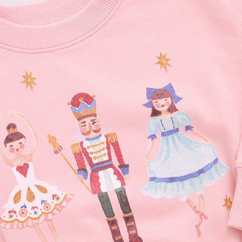 Pink Chicken Nutcracker | Girls Organic Pullover