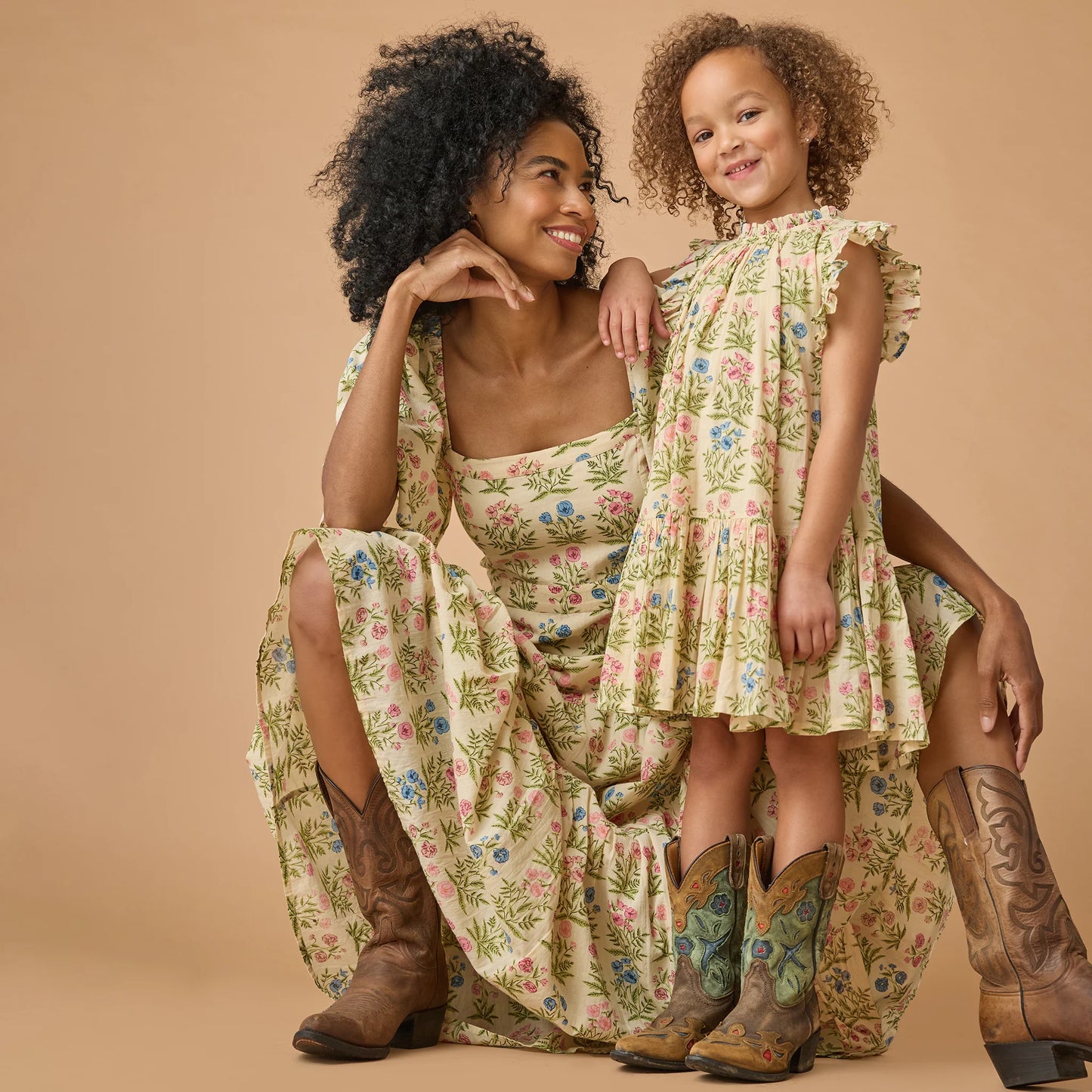 Pink Chicken Leafy Floral | Harper Dress