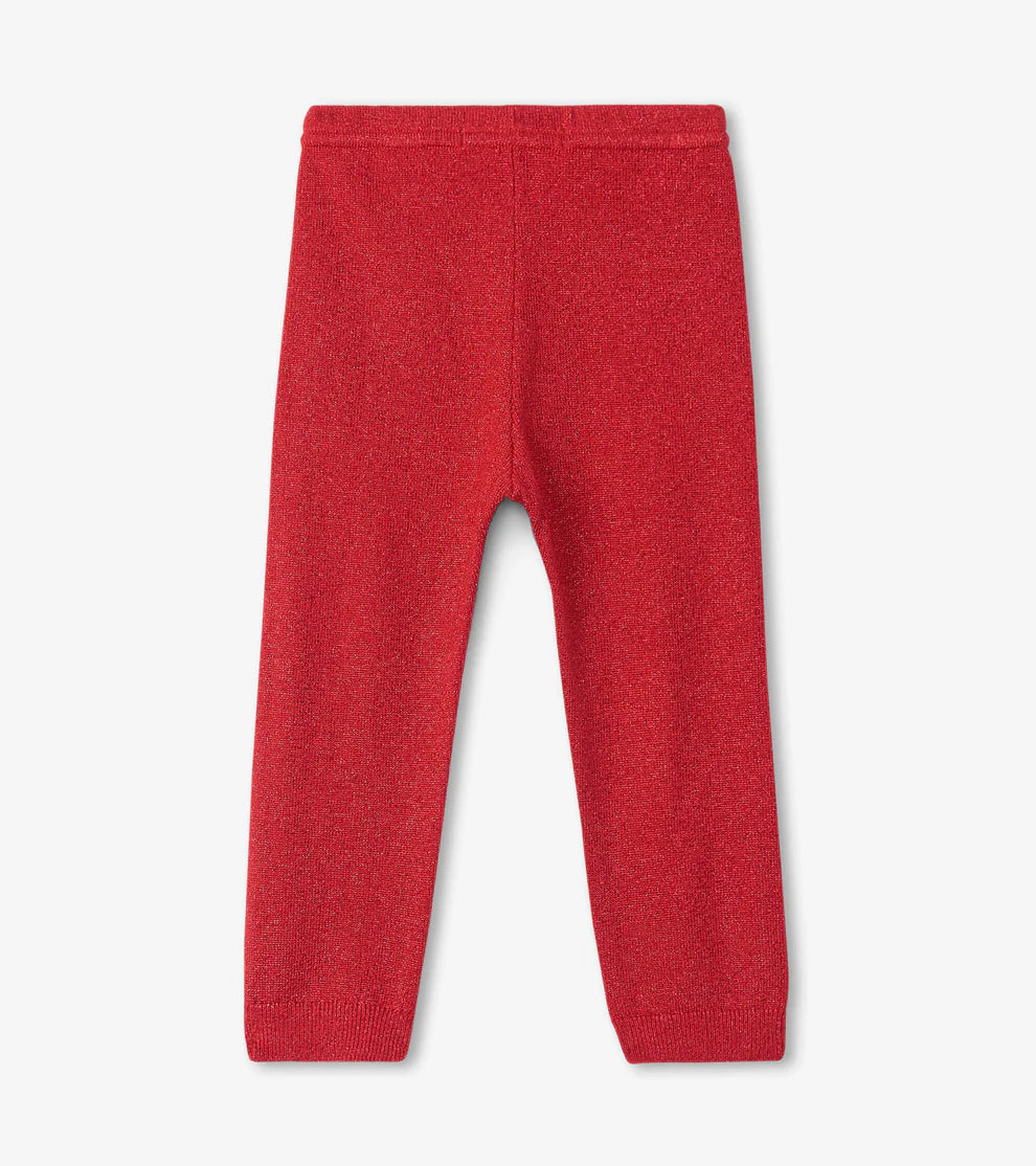 Hatley Holiday Red Shimmer Leggings