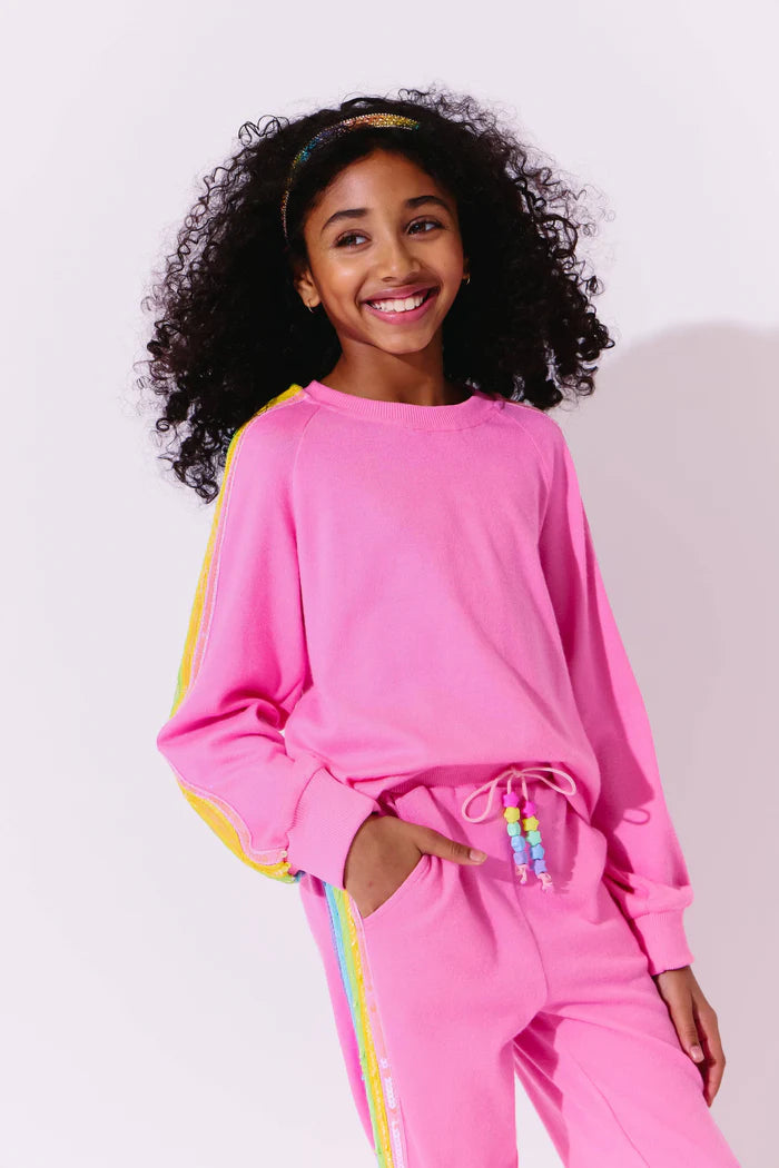 Lola + The Boys Pink Rainbow | Sequin Set