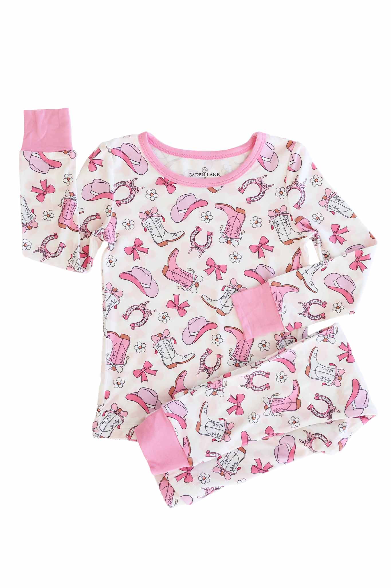 Caden Lane Pink | Rodeo Dreams Two Piece PJ Set