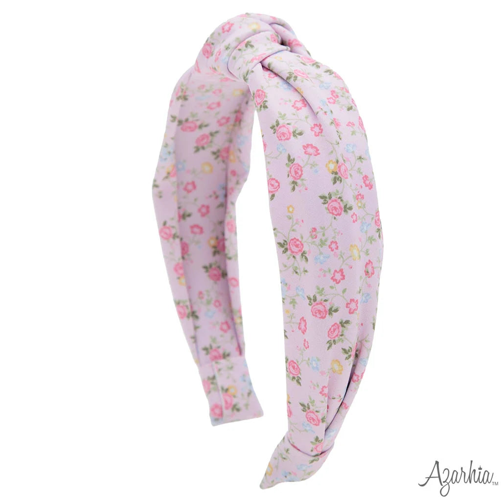 Azarhia Pretty in Pink | Flowers Top Knot Headband