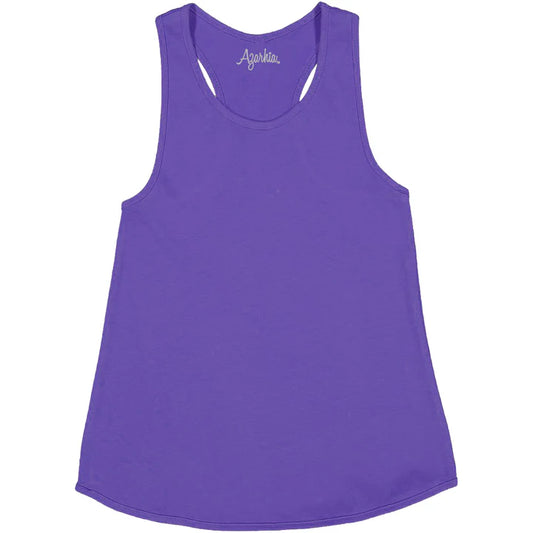 Azarhia Purple | Tank Top With Razor Back