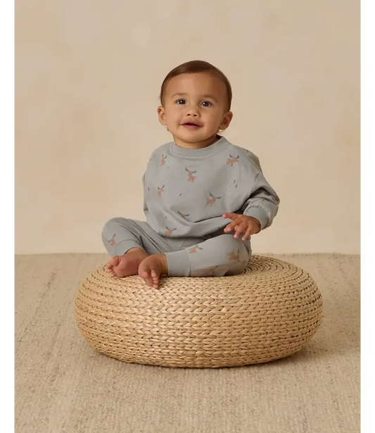 Quincy Mae Blue Moose | Relaxed Sweatshirt + Sweatpant Set