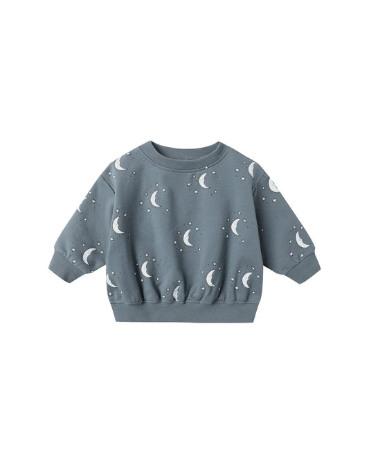 Quincy Mae Ocean Silver Moons | Relaxed Fleece Sweatshirt + Sweatpant Set