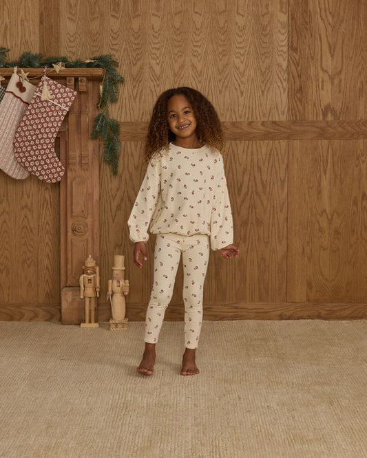 Ryle + Cru Natural Ruby Ditsy | Spongy Knit Set