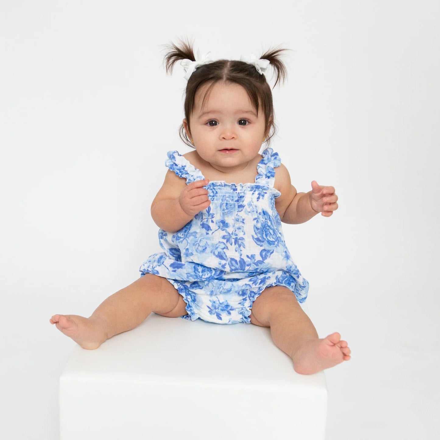 Angel Dear Roses In Blue | Ruffly Strap & Bloomer Set