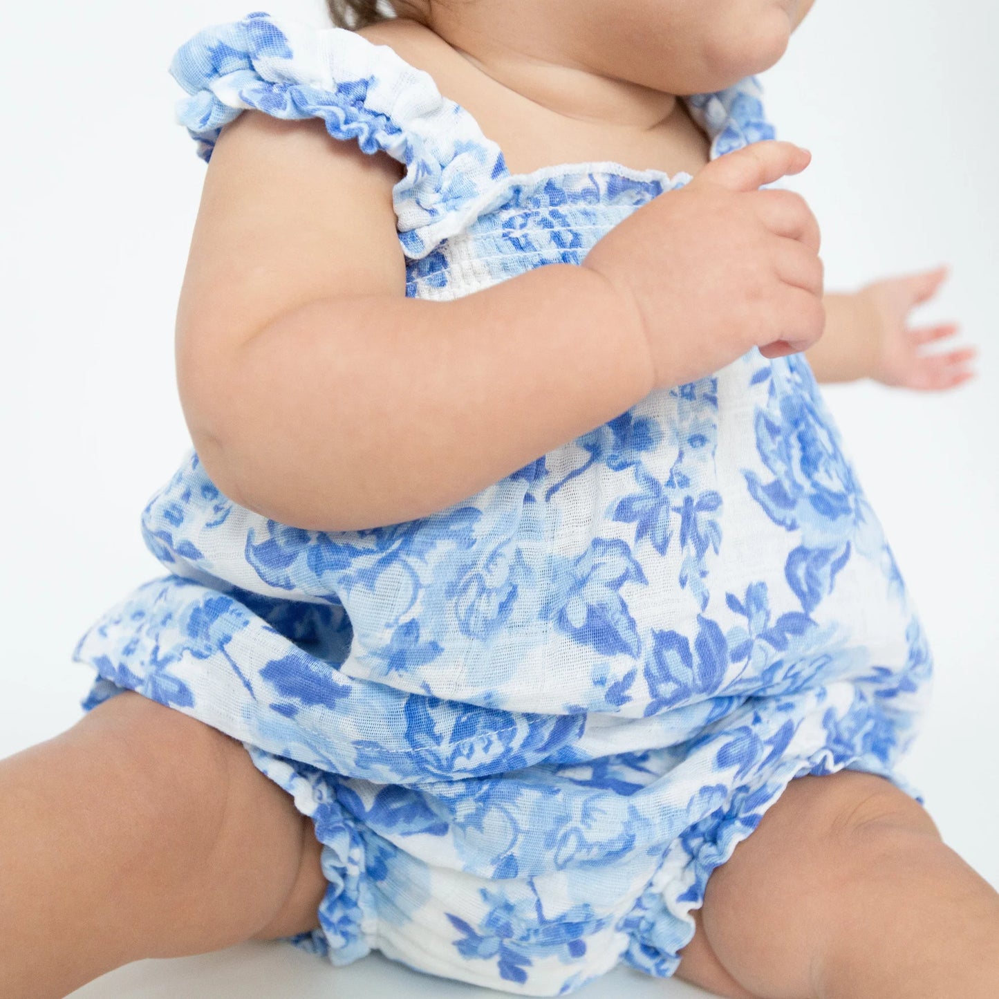 Angel Dear Roses In Blue | Ruffly Strap & Bloomer Set