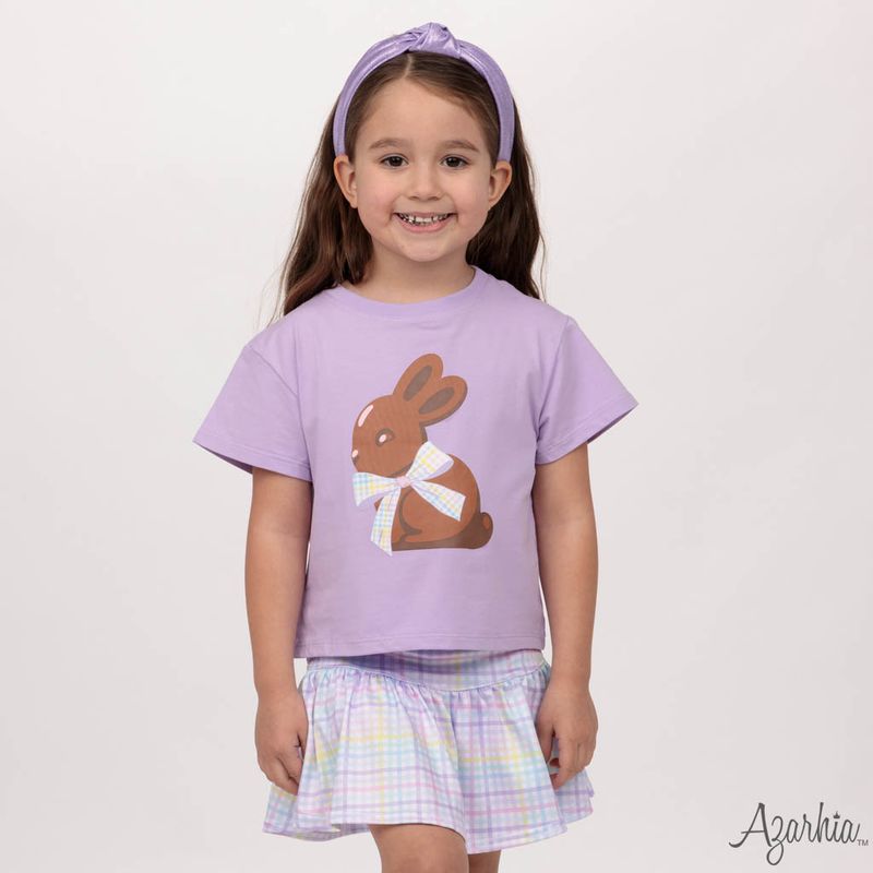 Azarhia Lavender | Chocolate Bunny Boxy Tee