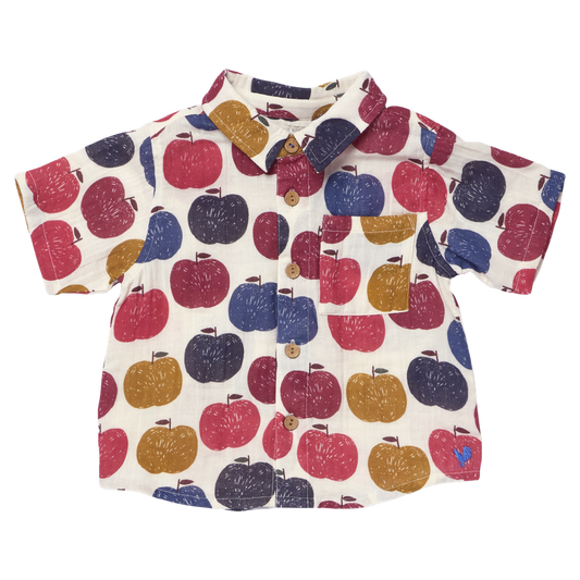 Pink Chicken X Blue Rooster Blue Delicious Apples | Jack Shirt