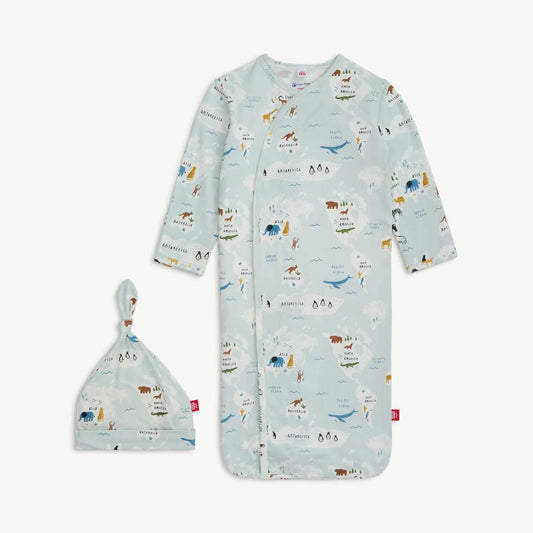 Magnetic Me Sea The World | Modal Gown & Hat Set Set