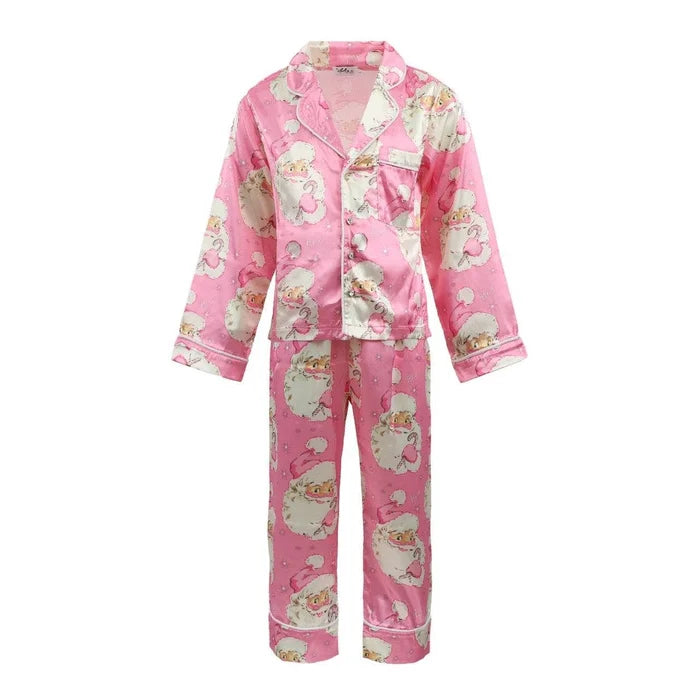 Lola + The Boys Pink | Santa Love Silky Set