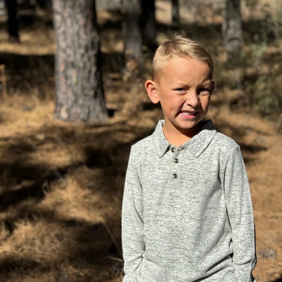 Me & Henry Heathered Green | Spencer Polo