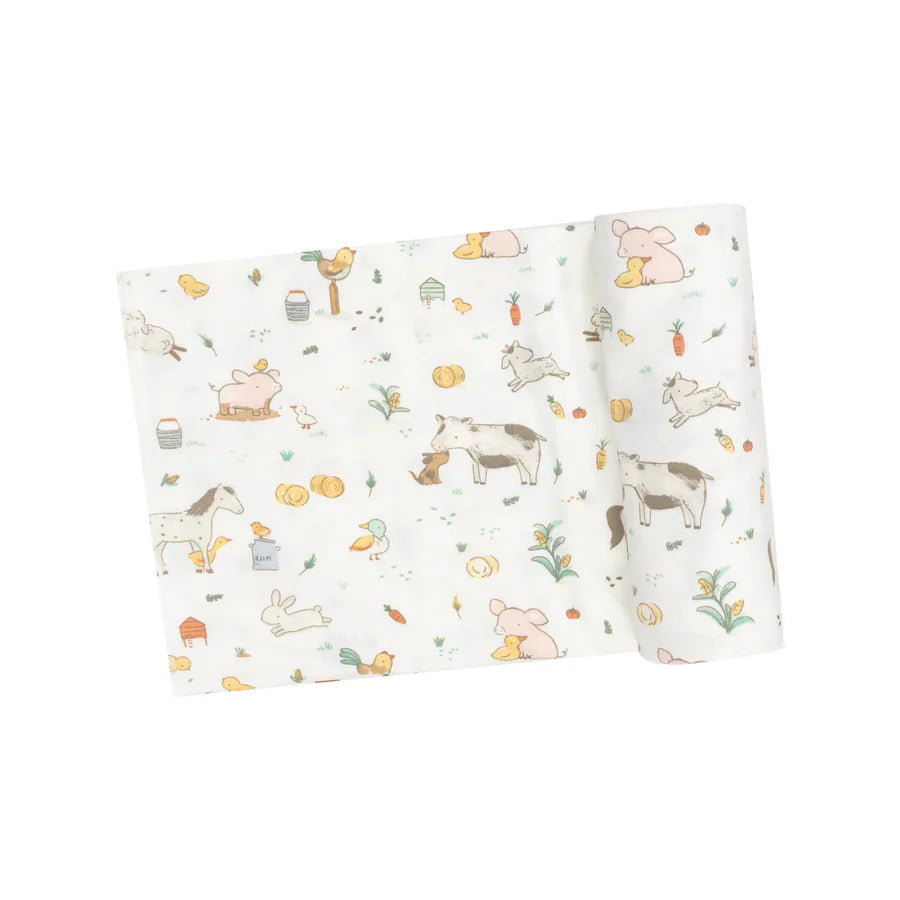 Angel Dear Farm Babies | Swaddle Blanket