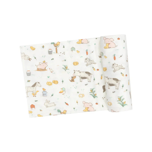 Angel Dear Farm Babies | Swaddle Blanket