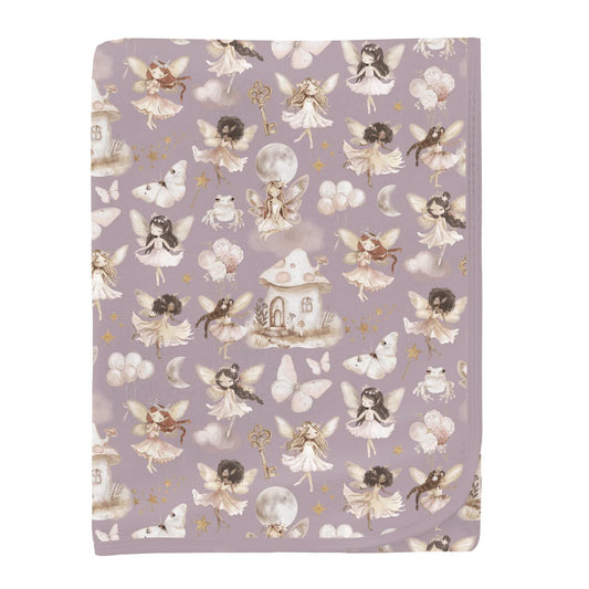 KicKee Sweet Pea Fairy Party | Print Swaddling Blanket
