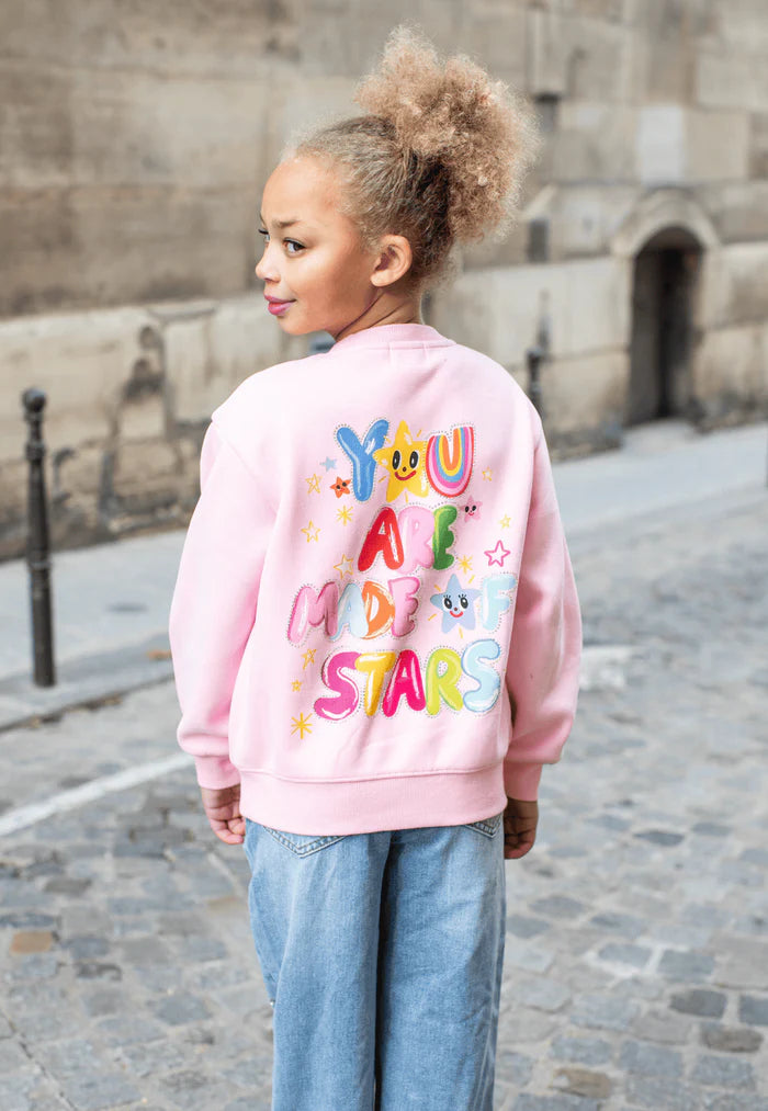 Lola + The Boys Pink | You Are Made of Stars Sweatshirt