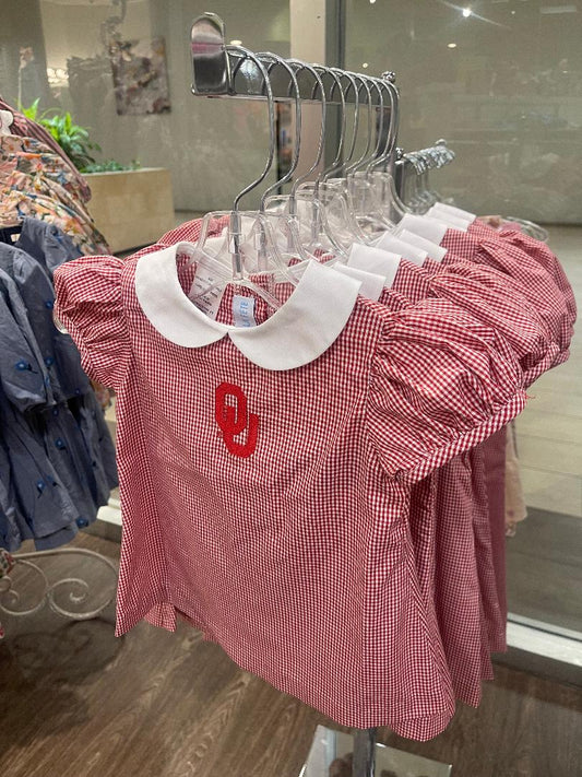 Vive La Fete OU Red | Embroidered A-Line Dress