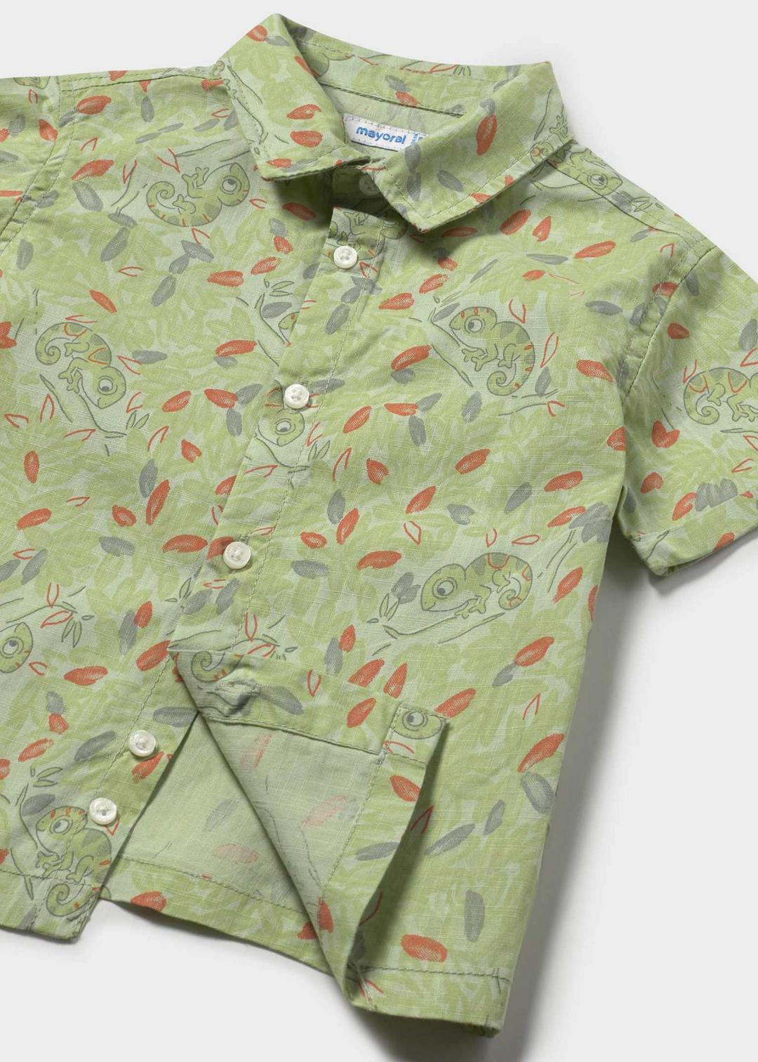 Mayoral Matcha | Printed Short Sleeve Shirt