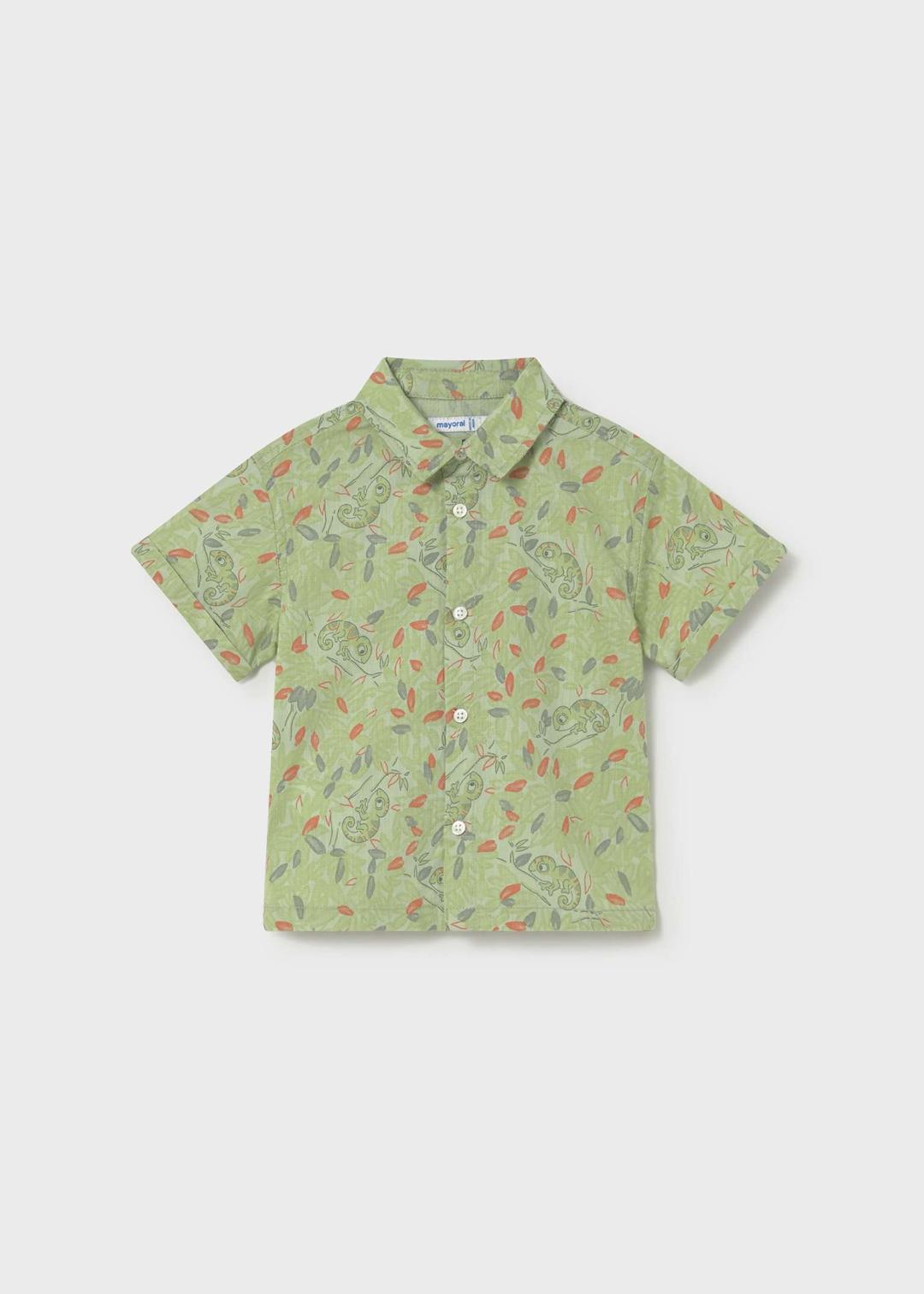 Mayoral Matcha | Printed Short Sleeve Shirt
