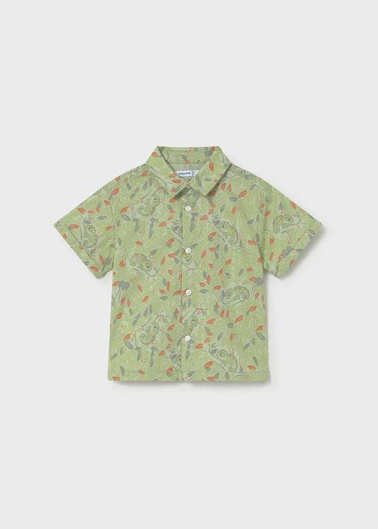 Mayoral Matcha | Printed Short Sleeve Shirt
