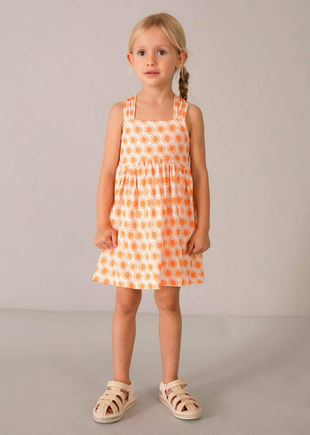 Mayoral Pumpkin | Printed Dress